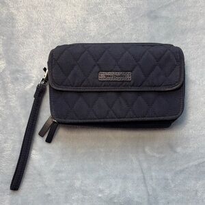 Vera Bradley Navy Blue Quilted Wristlet